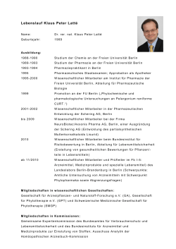 CV SMGP 2012 - Schweizerische Medizinische Gesellschaft für