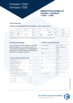 1.7220 / 1.7226 - Deutsche Edelstahlwerke GmbH