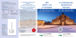 jetzt Pl&auml;tze sichern - Arbeitskreis Endodontie Sachsen