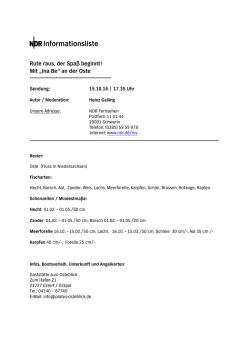 Infoblatt zur Sendung