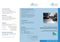 H&auml;usliche psychiatrische Pflege