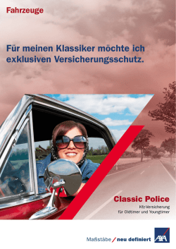 Oldtimer Versicherung - Markus Schmitz Beratung