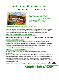 sommer/herbst special 2016