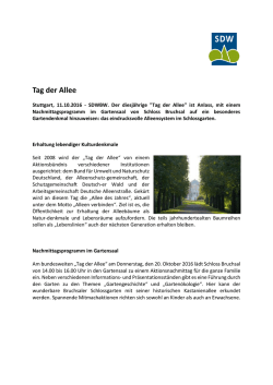 Tag der Allee - SDW Baden