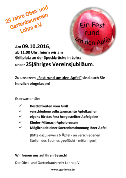 Fest rund um den Apfel