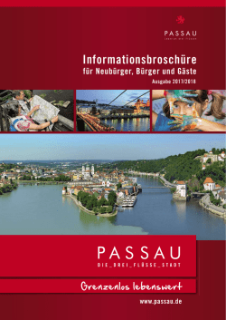 Neubürgerbroschüre - Campus Passau Blog