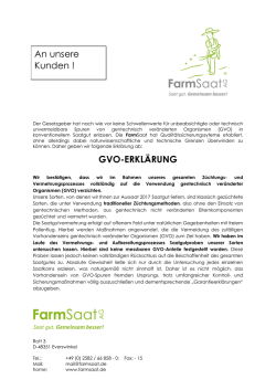 GVO-Erkl&auml;rung