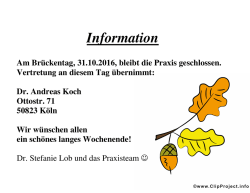 Information - praxis-dr