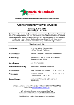 Gratwanderung Wirzweli-Arvigrat - Maria