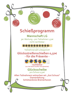 Gl&uuml;cksstreifenschie&szlig;en 0,50 - Sch&uuml;tzenkreis Bremerhaven eV