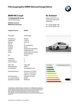 PDF-Exposé drucken - BMW Gebrauchtwagenbörse
