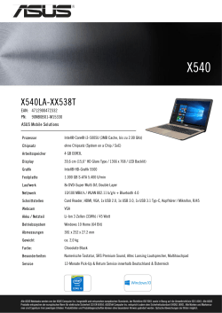 X540LA-XX538T - Ingram Micro GmbH