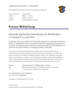 Vortrag KoKi in Grafenwöhr am 20.10.2016 psychische Entwicklung