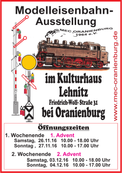 Plakat A4 Lehnitz 2016