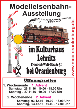 Plakat A4 Lehnitz 2016