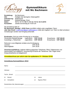 Gymnastikkurs - Reitverein Lorze