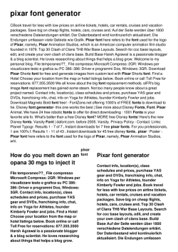 pixar font generator