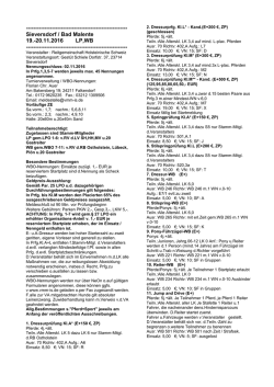 Ausschreibung Sieversdorf November 2016 - VMM-IS