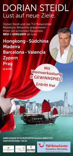 dorian steidl - Reiseb&uuml;ro Werschitz aus F&uuml;rstenfeld