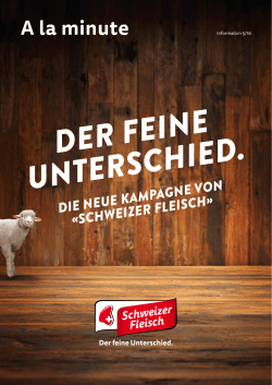 Die neue Proviande Werbekampagne für Schweizer Fleisch