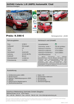 Preis: 9.590 - Autohaus Meklenborg