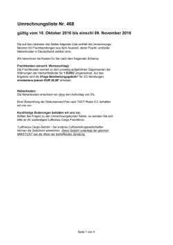 Original Devisenliste Okt 2016
