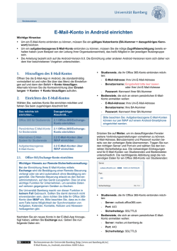 E-Mail-Konto in Android einrichten