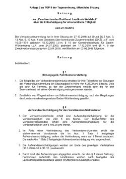 Anlage 2: Satzung - Landkreis Waldshut