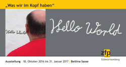 Was wir im Kopf haben