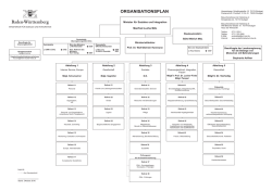 organisationsplan - Ministerium f&uuml;r Soziales und Integration Baden