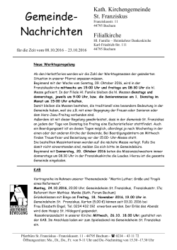 Gemeindenachrichten