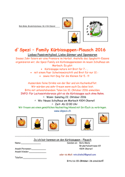 d`Spezi &ndash; Family K&uuml;rbissuppen