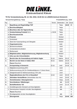 Info-TO - DIE LINKE. Kreisverband Kleve