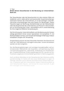 Informationen - Die UnternehmerBank