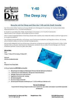 Y-40 The Deep Joy - Eat Sleep and Dive Tauchschule