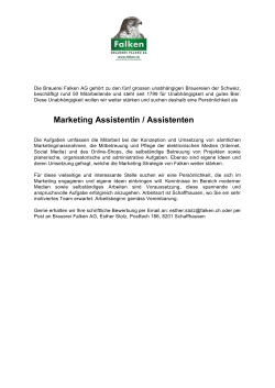 Marketing Assistent/-in, 100%