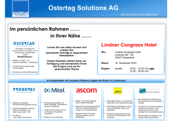 Ostertag Solutions AG Lindner Congress Hotel