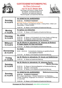 gottesdienstordnung