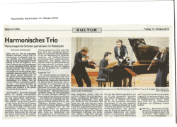 Harmonisches Trio - Neumarkter Konzertfreunde