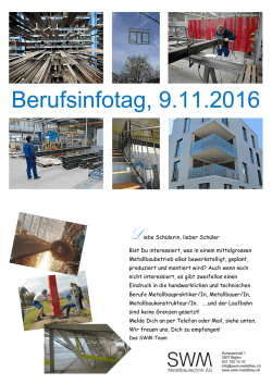 Berufsinfotag, 9.11.2016