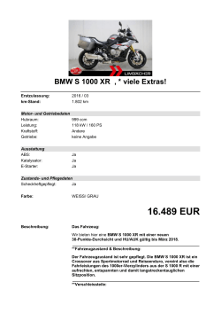 Detailansicht BMW S 1000 XR €,€* viele Extras!
