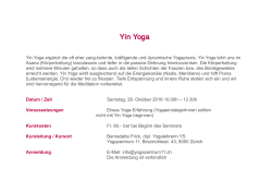 Yin Yoga - Yogazentrum 11