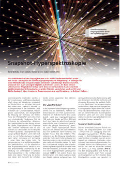 Snapshot-Hyperspektroskopie - Cubert-GmbH