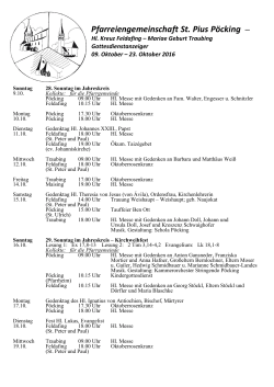 Pfarreiengemeinschaft St. Pius Pöcking –