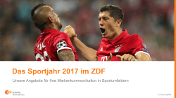 Das Sportjahr 2017 im ZDF