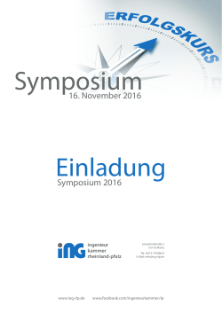 Symposium - Ingenieurkammer Rheinland