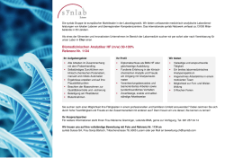 Biomedizinischen Analytiker HF (m/w)