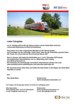 Saisonende Heide-Bahn - Förderverein Berlin