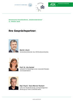 Ihre Gespr&auml;chspartner - AOK