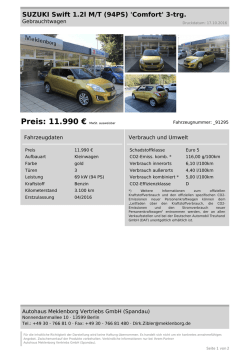 Inserat drucken - Autohaus Meklenborg
